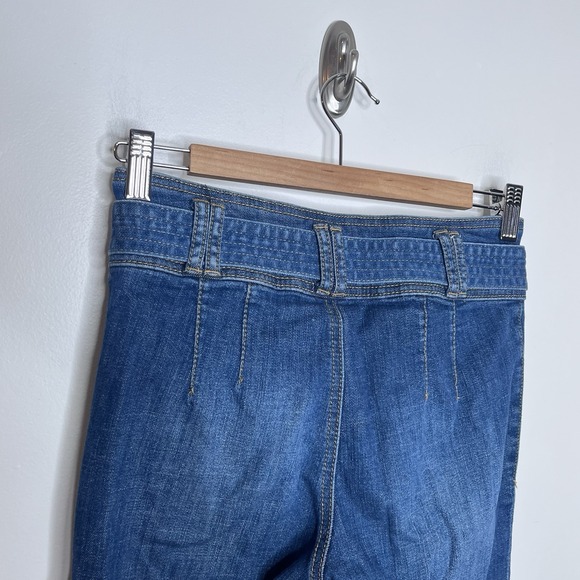 Pilcro And The Letterpress Belted Bootcut Jeans Womens 25 Mid Rise Anthropologie - Picture 6 of 7